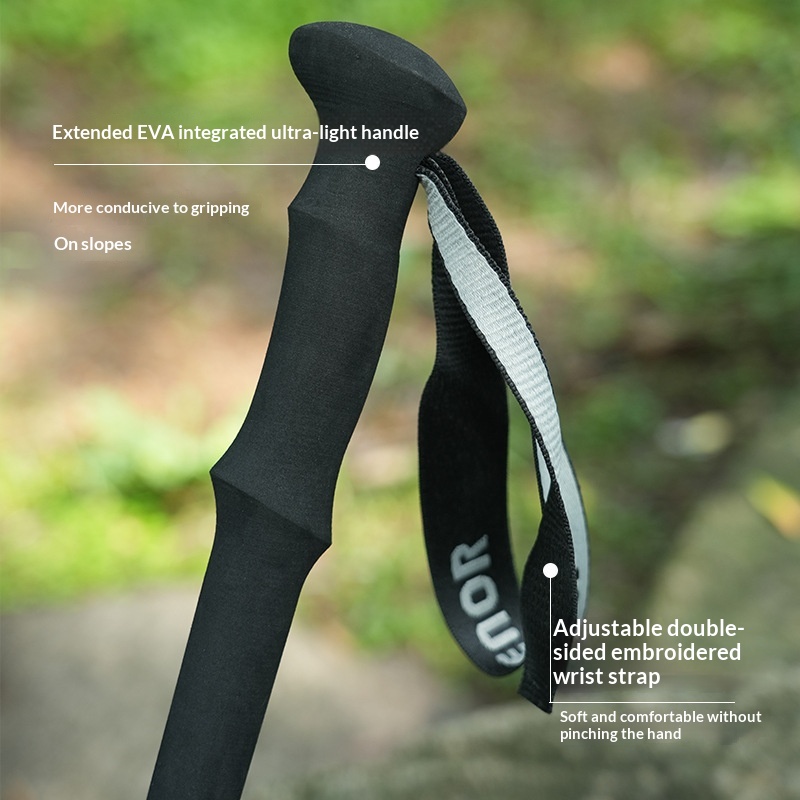 Carbon Fiber Ultralight Telescoping Hiking Poles For Outdoor Use