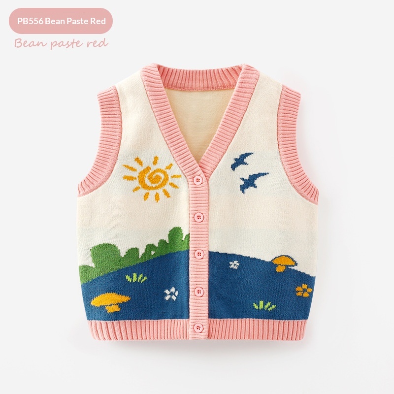 Springautumn Knitted Vest For Girls