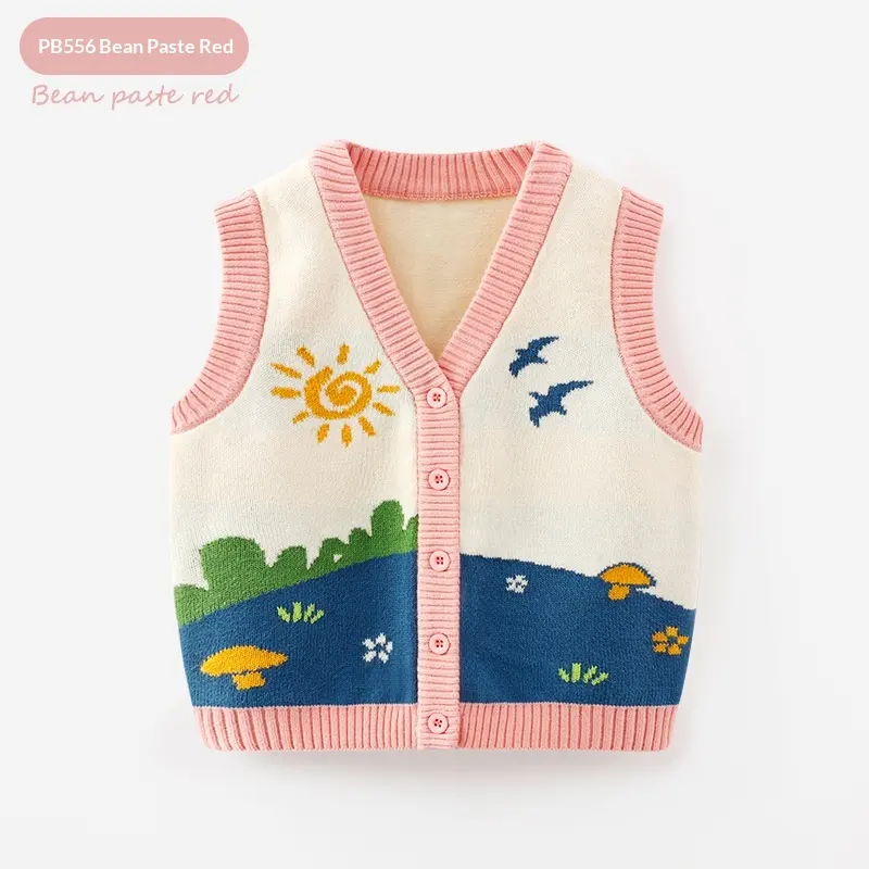 Springautumn Knitted Vest For Girls
