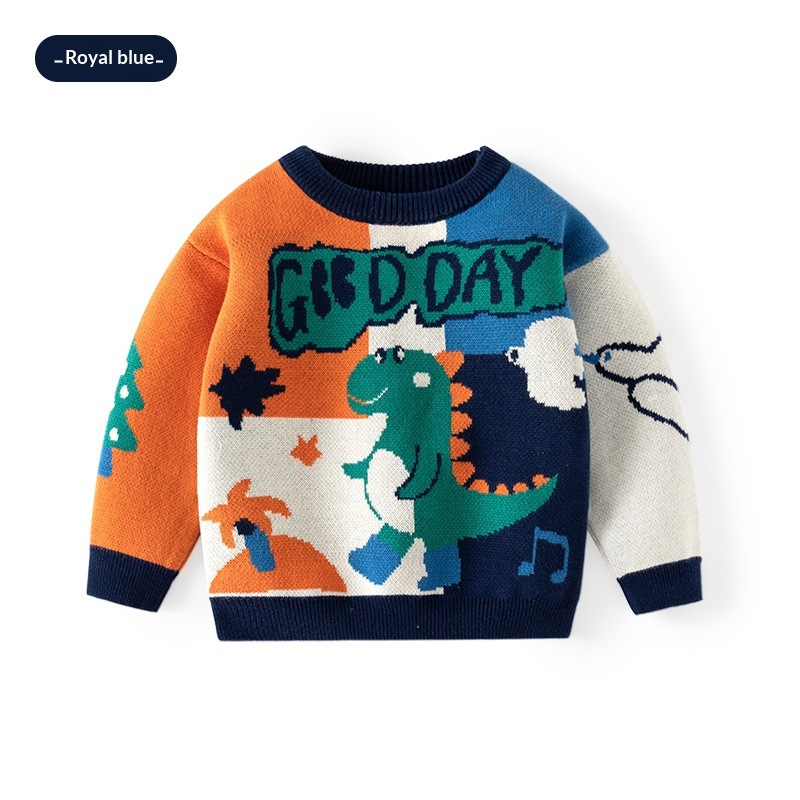 AutumnWinter Pure Cotton Knitted Korean-Style Boys Sweater — foto 2