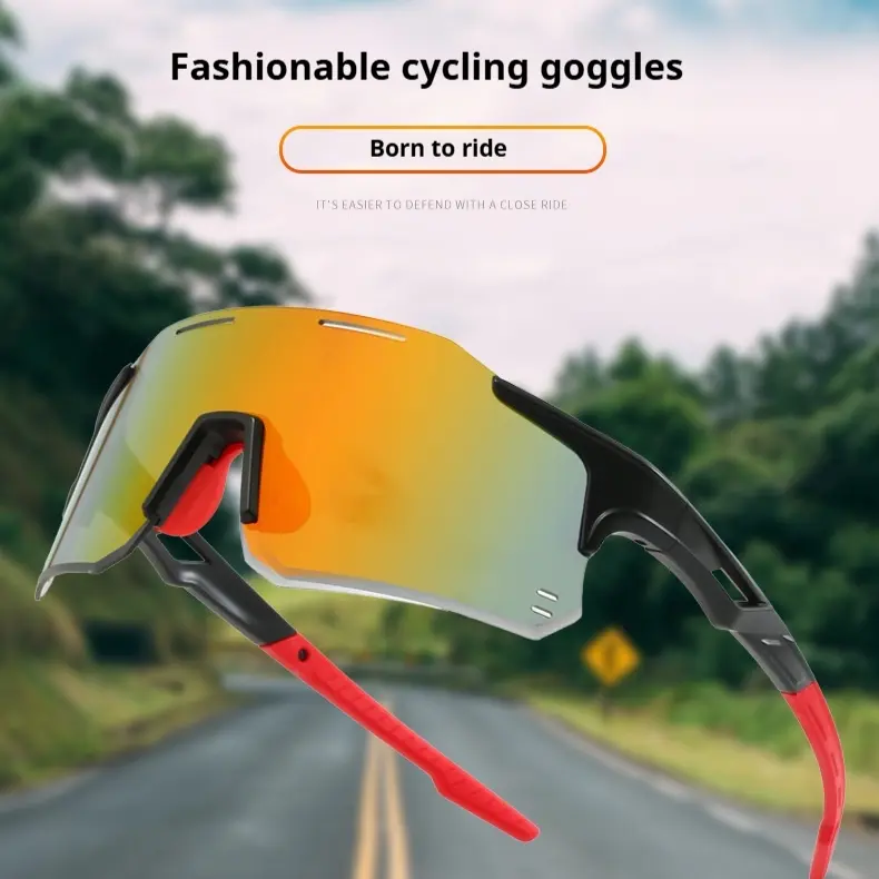 Windproof Cycling Glasses Dual-use For Day And Night European And American Style Photochromic Lenses