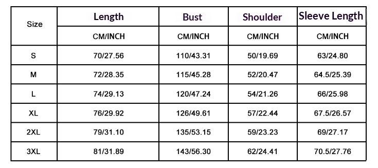 Size chart for diamond-check half-zip sweatshirt