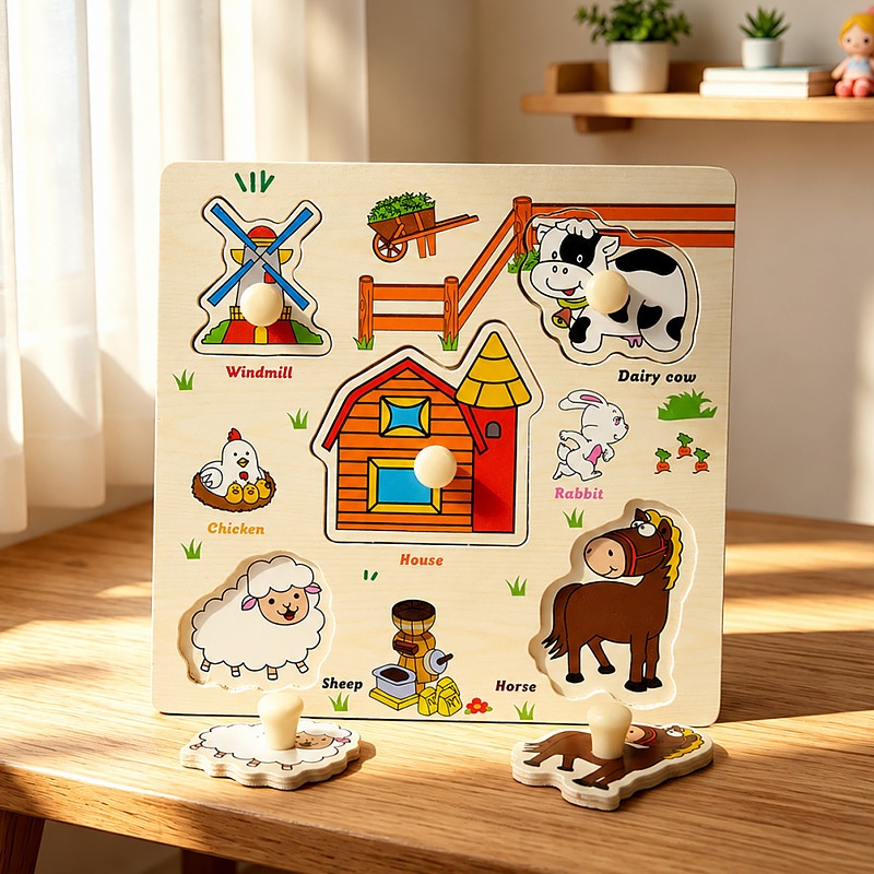Board Puzzle Matching Educational Toy 7
