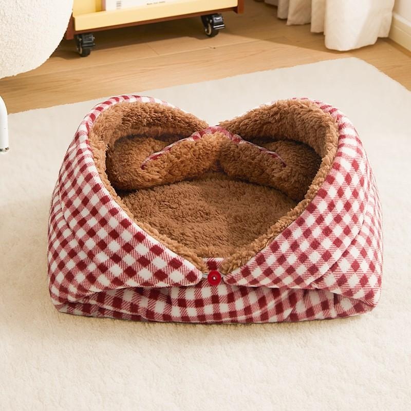 Cama Nido de Felpa para Mascotas detalle