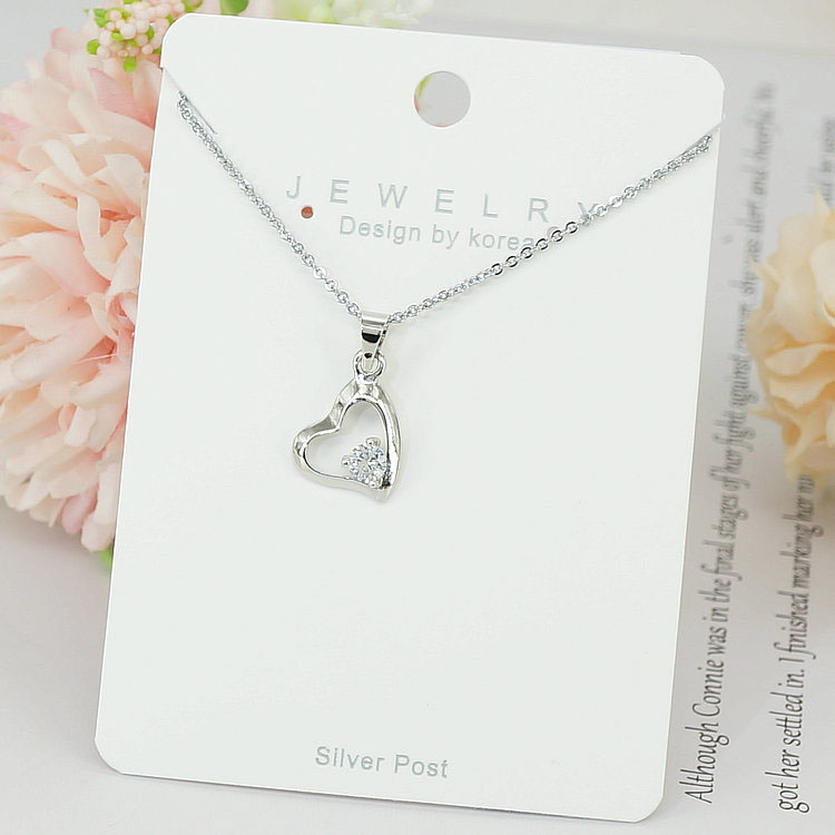 Clavicle Chain, Minimalist Small Zircon Pendant Necklace