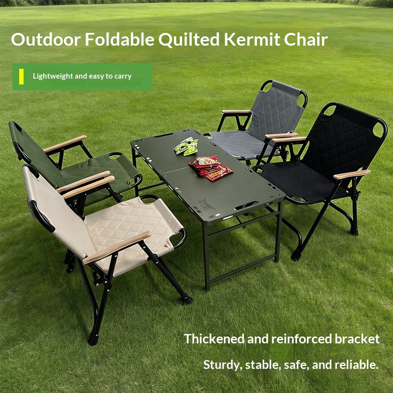 Outdoor Camping Folding Padded Model Fallwinter Edition Foldable Chair