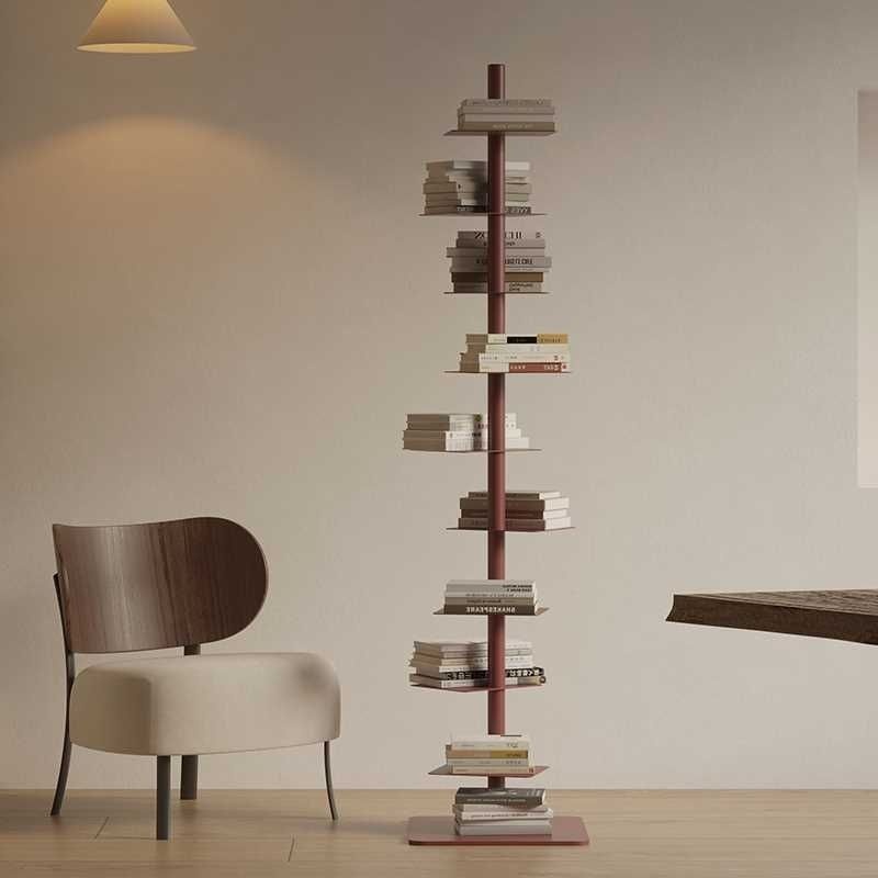 Bookshelf Rotating Invisible Spiral Display Rack Living Room Home Corner Shelving Unit