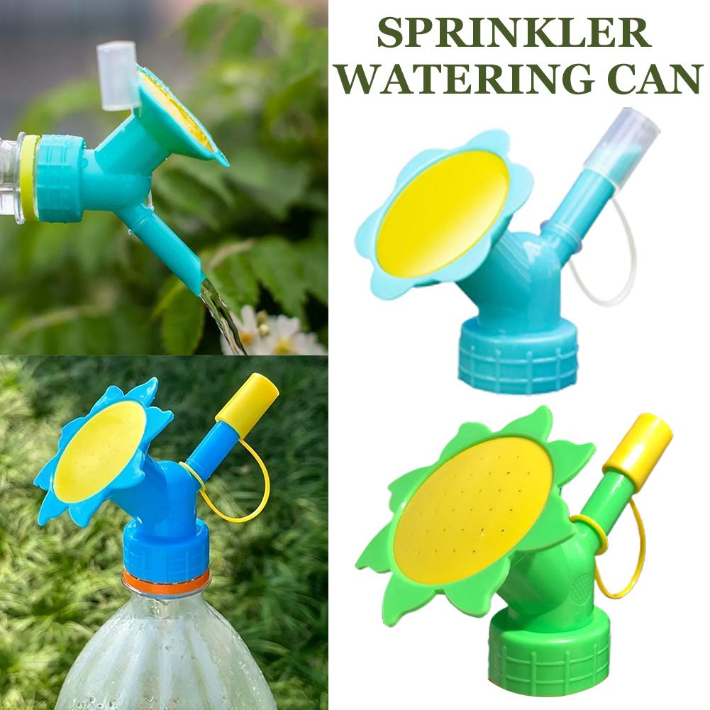 Home Garden Flower Plant Water Sprinkler For Flower Waterers Bottle Watering Cans Sprinkler 2 In 1 Plastic Sprinkler Nozzle