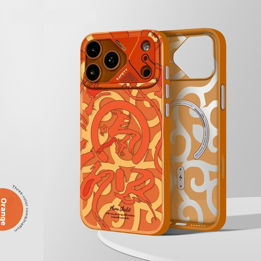 Matte Graffiti Phone Case With Magnetic Absorption And A Skin-like Feel