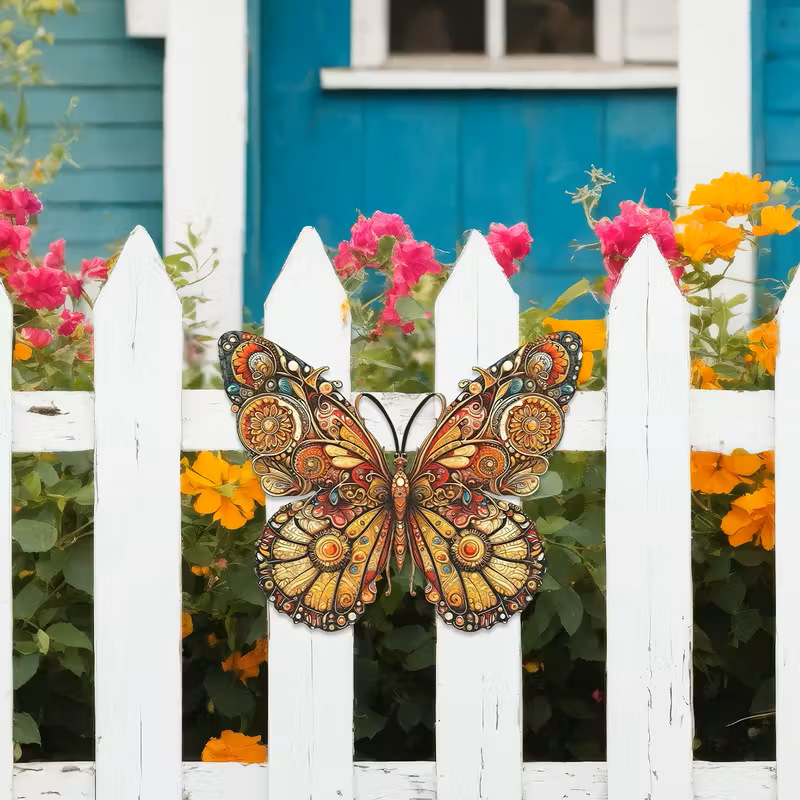 Metal Butterfly Wall Hanging, picture 3 of 4