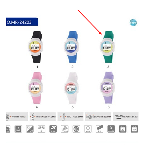 Montre de sport étanche mignonne et multifonctionnelle pour les étudiants – Image 2