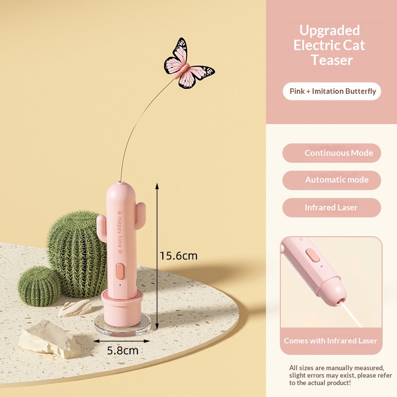 Infrared Laser And Feather 2-in-1 Cat Toyyour Pets Ultimate Boredom-busting Gadget 7