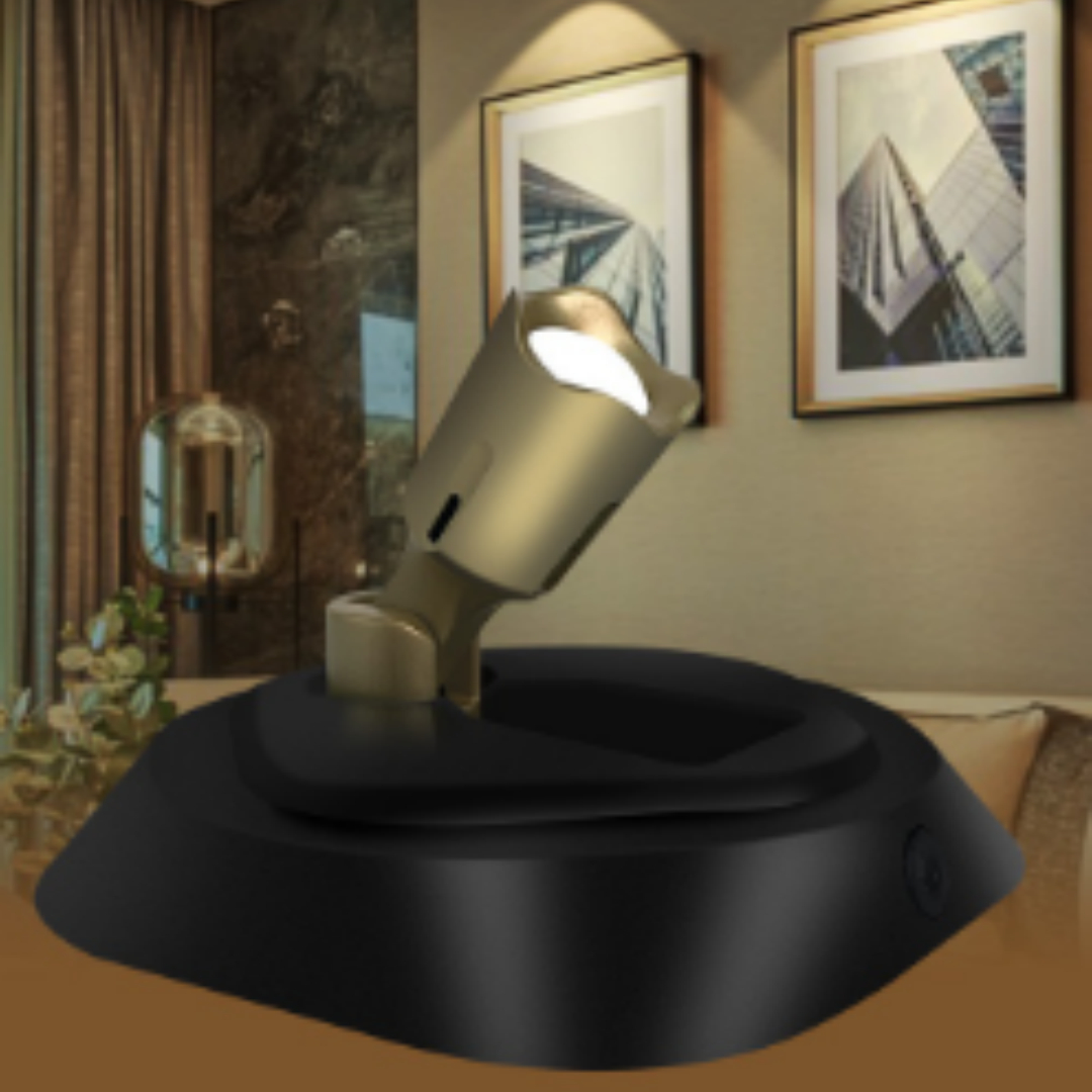 LED Rechargeable Spotlight With Three Color Temperatures And Remote Control