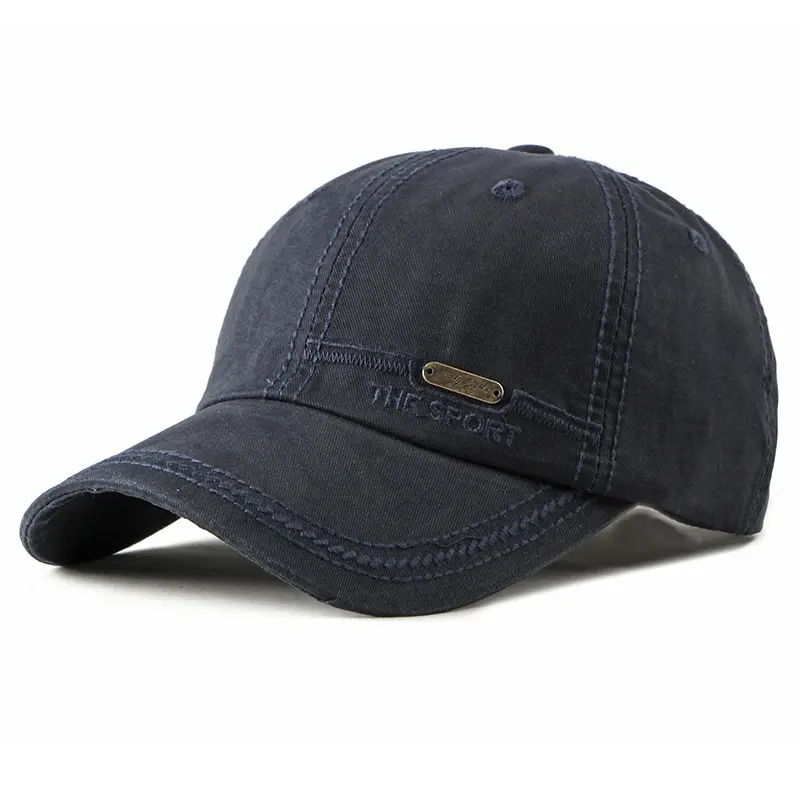Four-Season Embroidered Casual Sun Hat Mens Baseball Cap