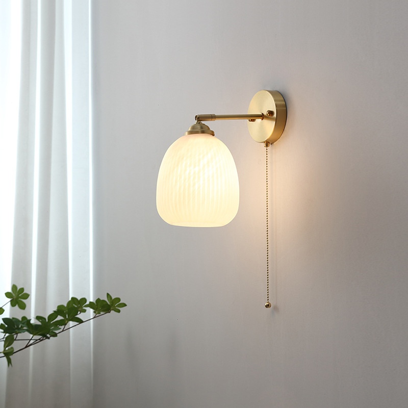 Nordic Copper-colored Wall Lamp Japanese-style Artistic Background Wall Decorative Light — foto 6