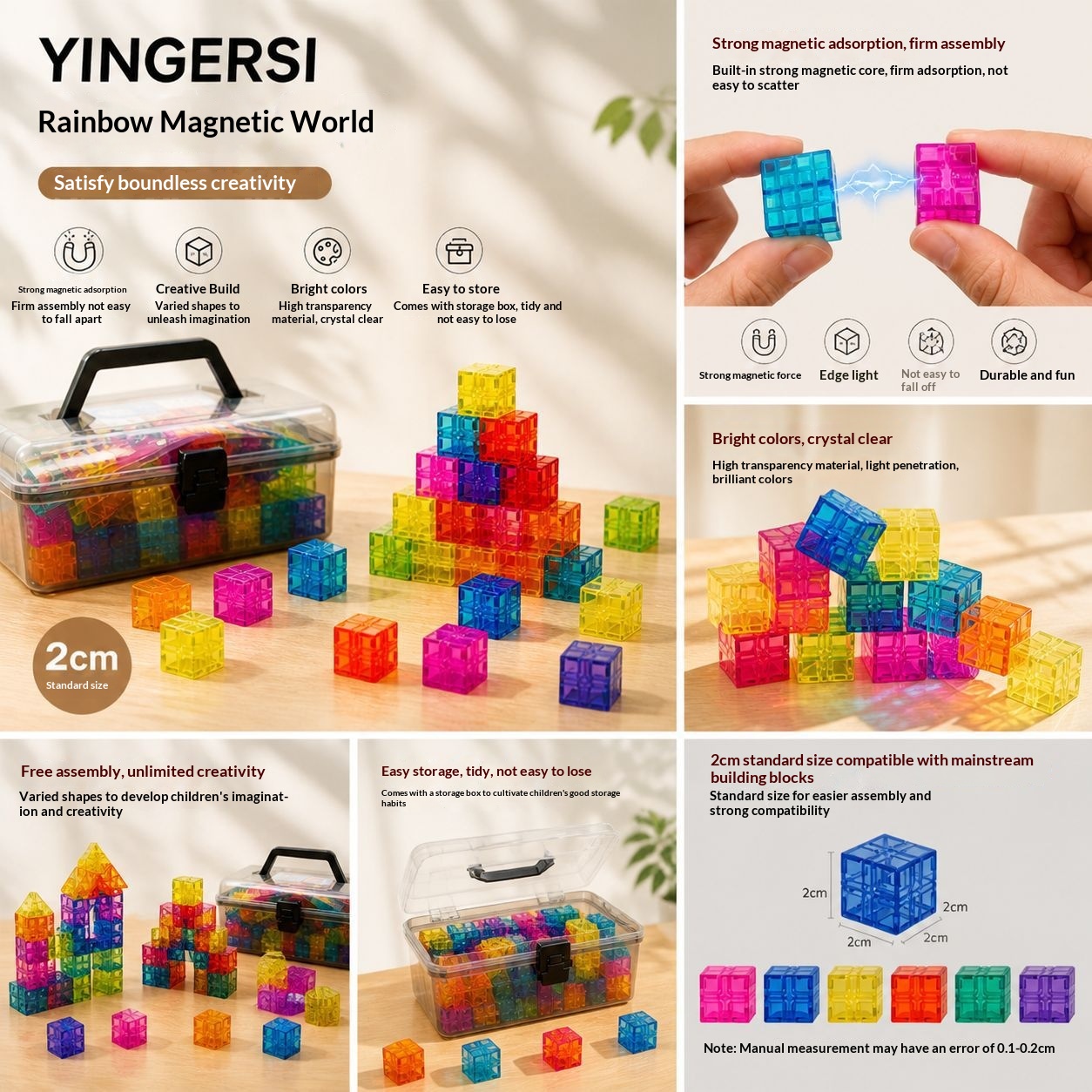 DIY Transparent Magnetic Building Block Toy 3