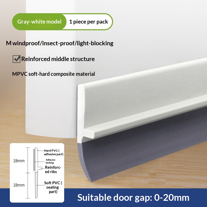 Door Gap And Door Bottom Seal Strip Self-adhesive For Soundproofing And Security Doors