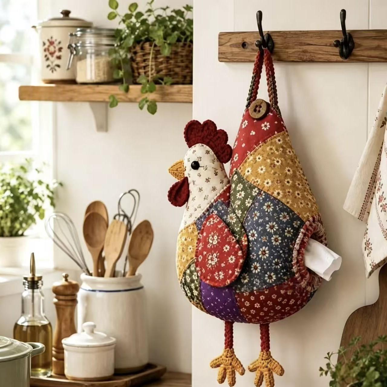 Inlaid Chicken And Duck Tissue Holder 5