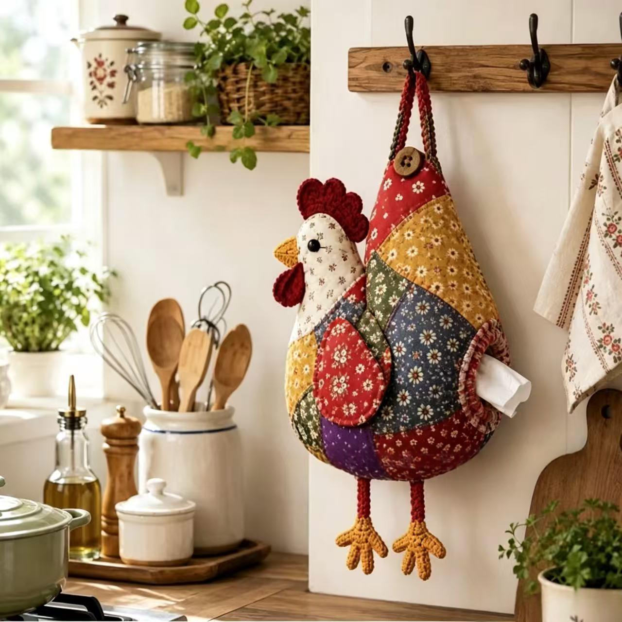 Inlaid Chicken And Duck Tissue Holder 6
