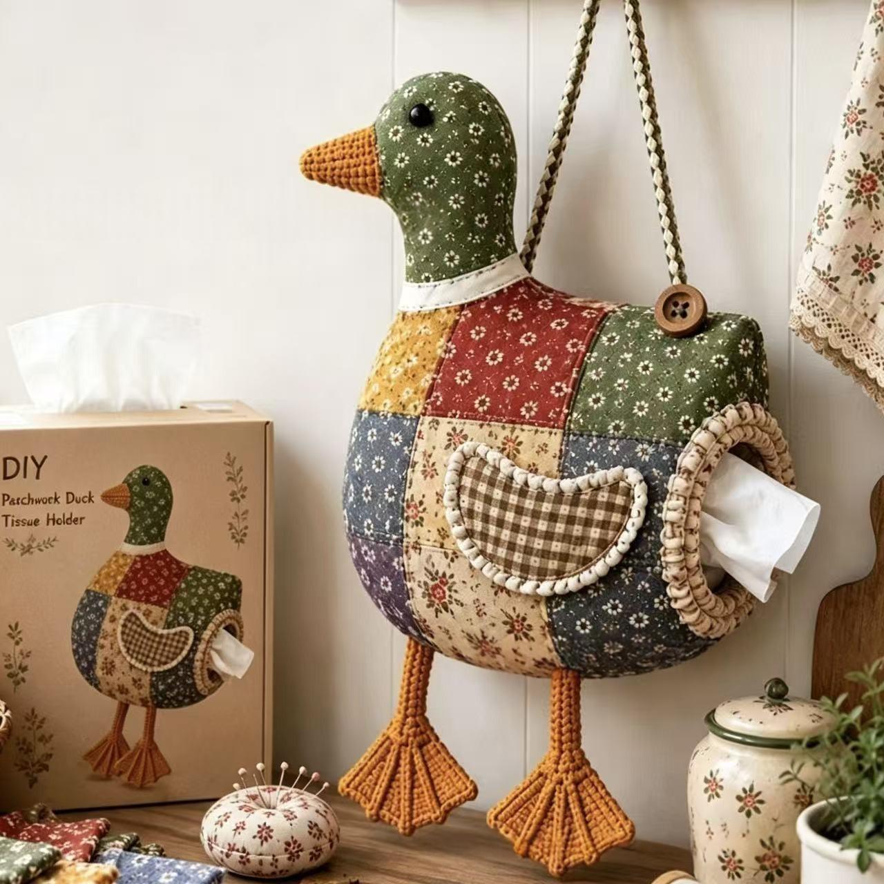 Inlaid Chicken And Duck Tissue Holder 2