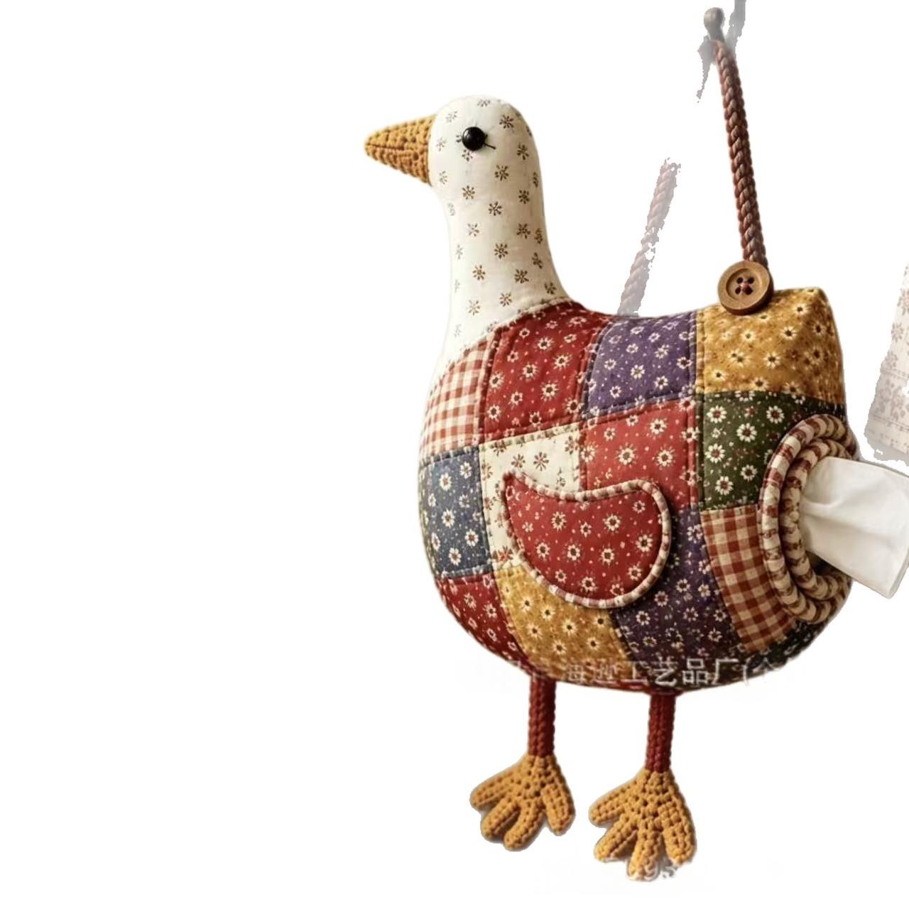 Inlaid Chicken And Duck Tissue Holder 7