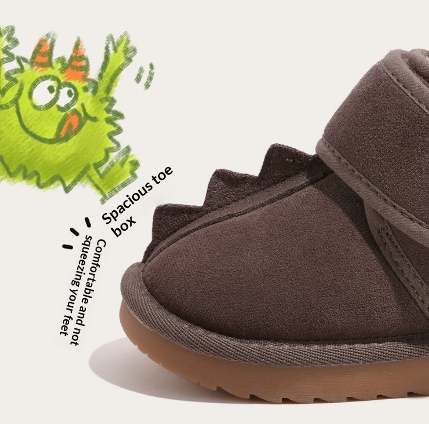 Baby Snow Boots Northeastern Style With Fleece Lining For Winter