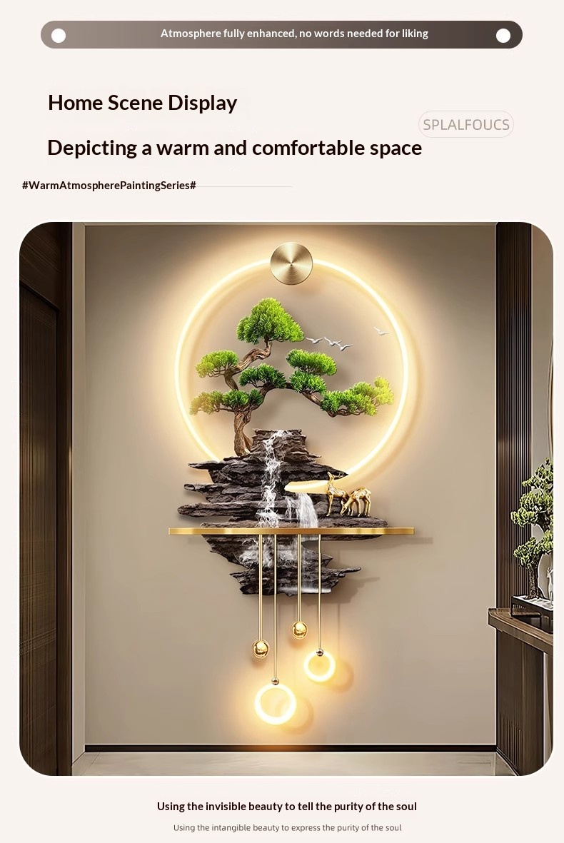 High-end Atmospheric Lighting Artwork For The Entryway Or Hallway