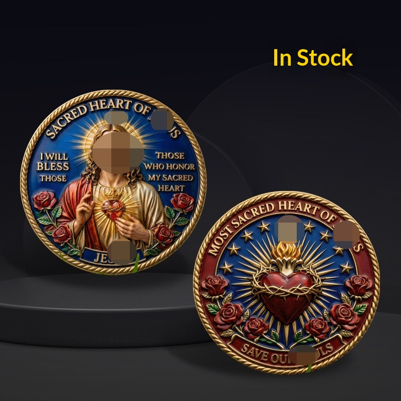 Thorn Ring Red Heart Commemorative Coin