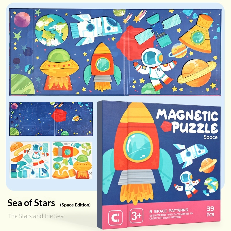 Childrens 8-in-1 Magnetic Refrigerator Sticker Toy 8