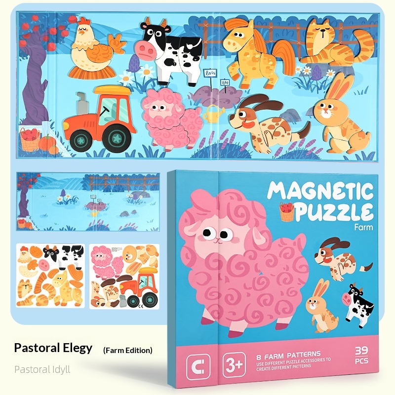 Childrens 8-in-1 Magnetic Refrigerator Sticker Toy 5