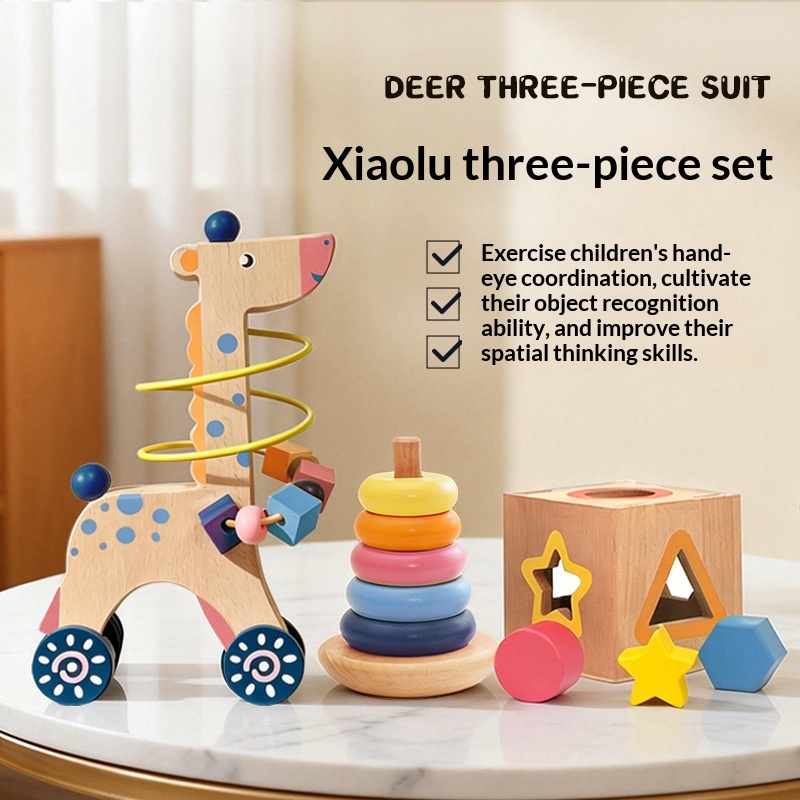 Animal Wooden Bead Three-Piece Gift Set — foto 5