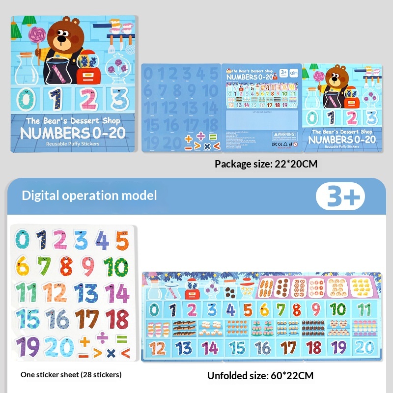 Bubble Stickers Early Learning Toy For Kindergarten 6