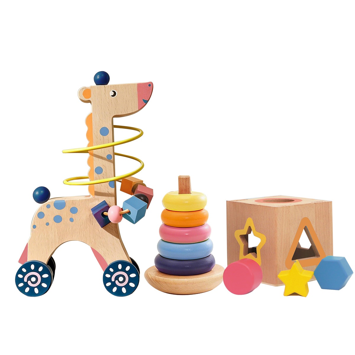 Animal Wooden Bead Three-Piece Gift Set — foto 2
