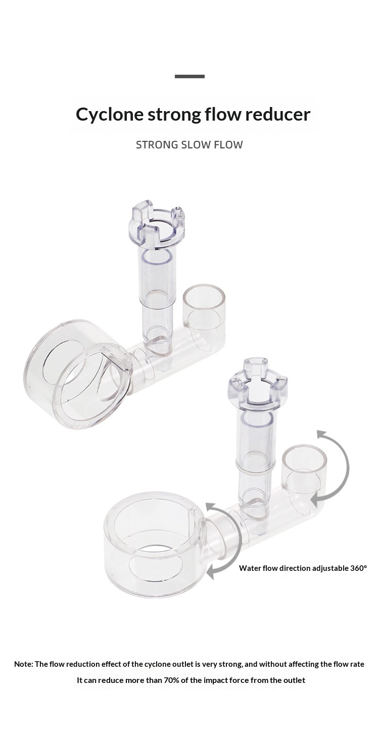 Plastic Oil-removal Film Inlet And Outlet Kit Aquarium Inlet And Outlet Hoses For Fish Tanks detail photo 6