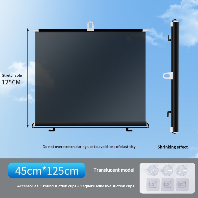 Car Sun Protection And Heat Insulation Kitchen Glass Automatic Retractable Sunshade Curtain 3