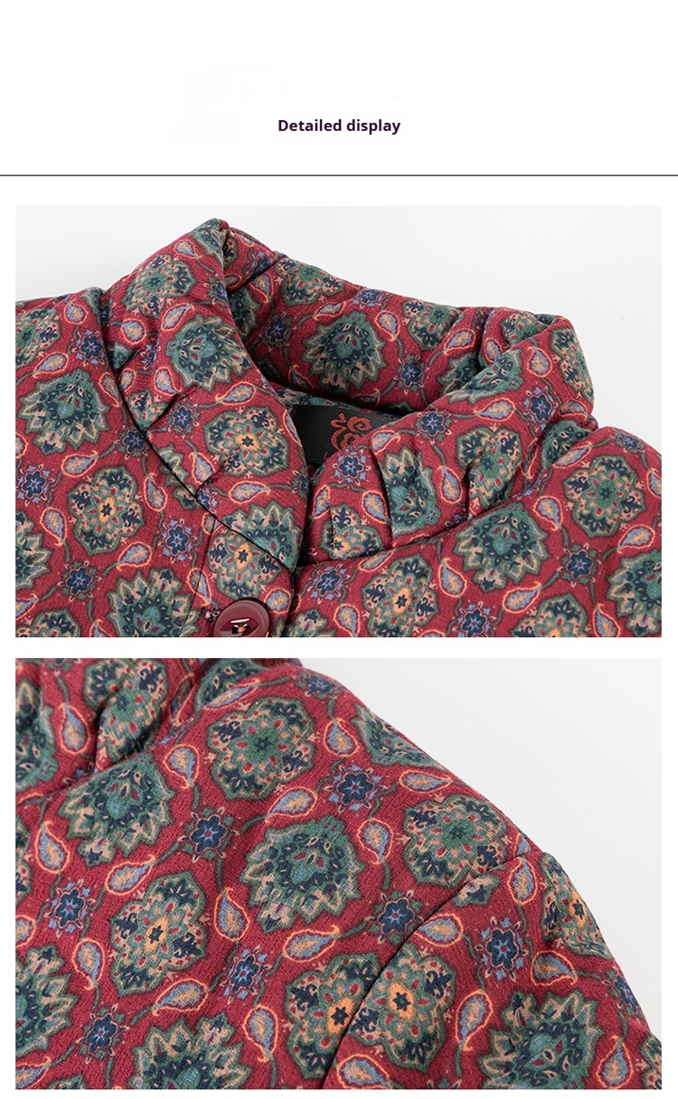 Thickened Cotton Coat in Blue