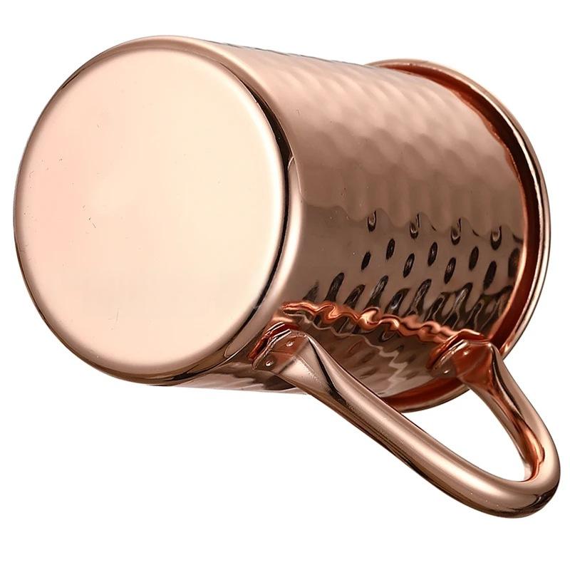 Metal-flanged Copper-plated Hammered Stainless Steel Mug — foto 3