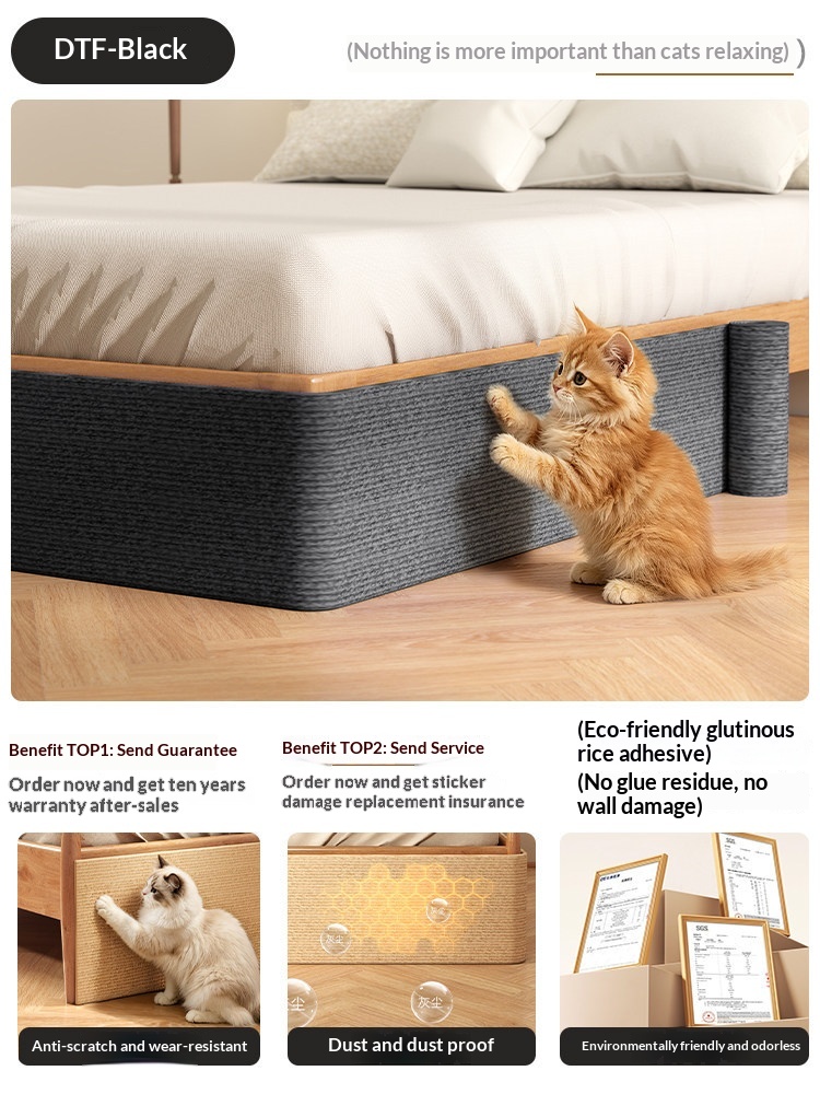 Wear Resistant And Non Shedding Vertical Wall Sticker Cat Scratch Board 1