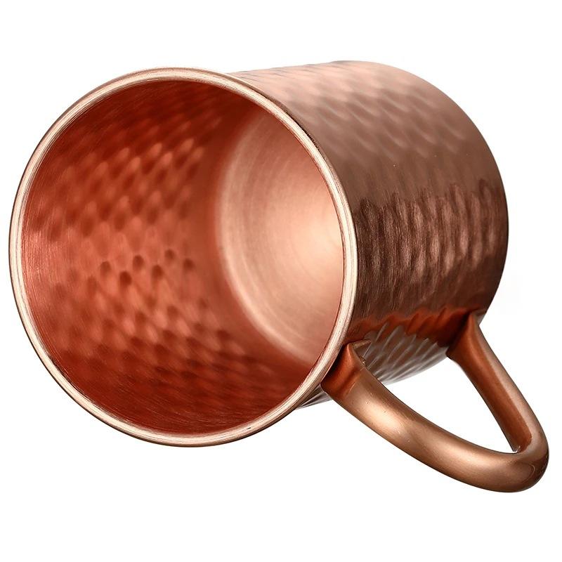 Metal-flanged Copper-plated Hammered Stainless Steel Mug — foto 4