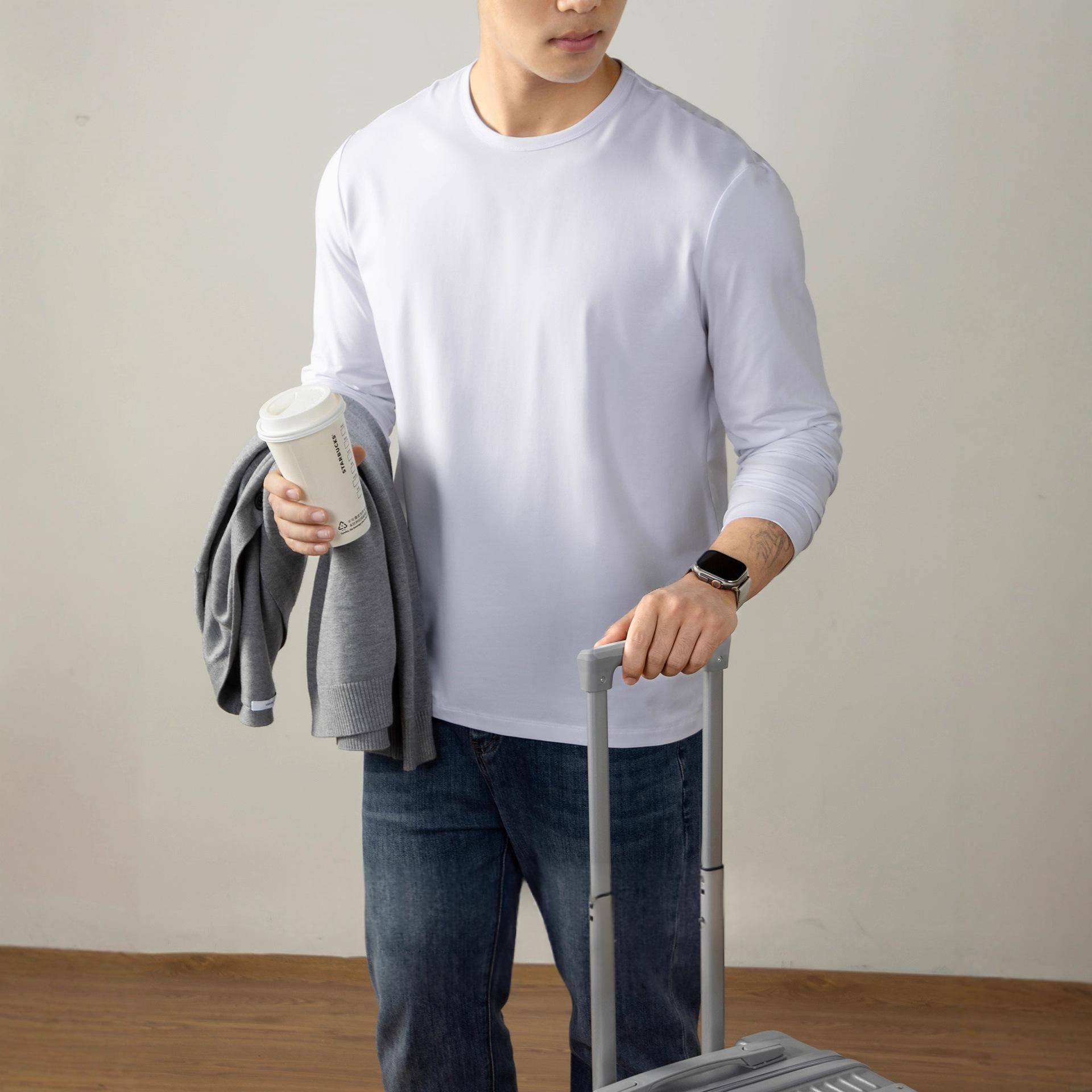 Langan Modal Cotton Long-Sleeve T-Shirt For Men