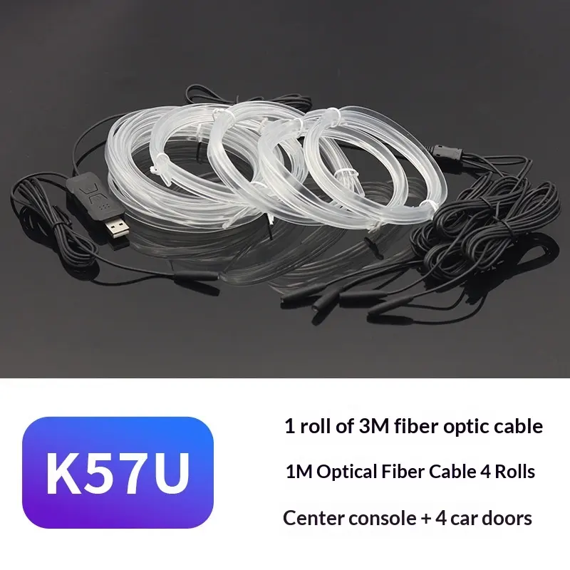 Car Atmosphere Light 64 Color Colorful Optical