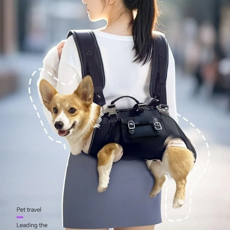Shoulder- And Crossbody Pet Dog Backpack, Small
