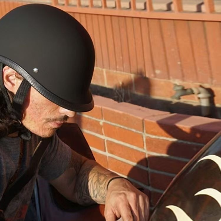 Retro-style Half Helmet For Motorcycles And Electric Scooters
