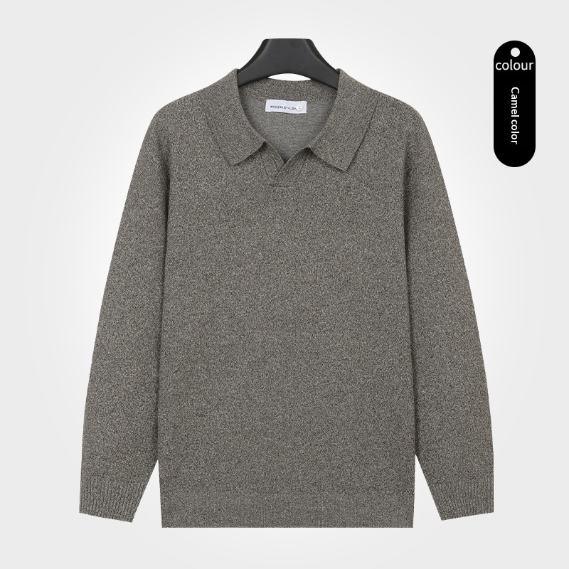 V-Neck Knitted Pullover Sweater