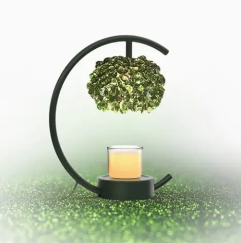 Wrought-iron Aromatherapy Wax Melter Scented Oil Candle Warmer Bedroom Ambiance Table Lamp