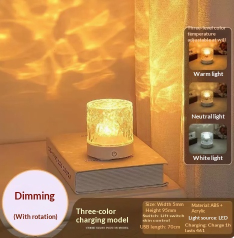 LED Water Ripple Table Lamp, picture 3 of 3