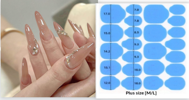 Gradient-sequined High-end Purely Handmade Wearable Nails