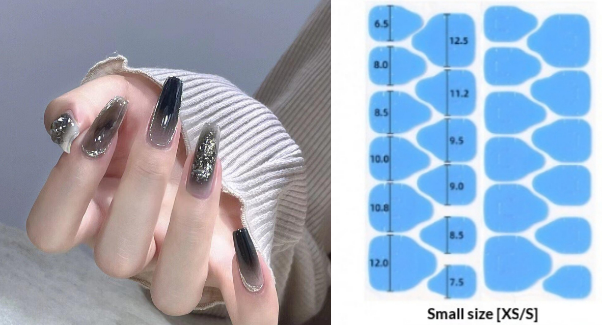 Handmade Press-on Nails That Brighten The Complexion With A Dark And Niche Aesthetic
