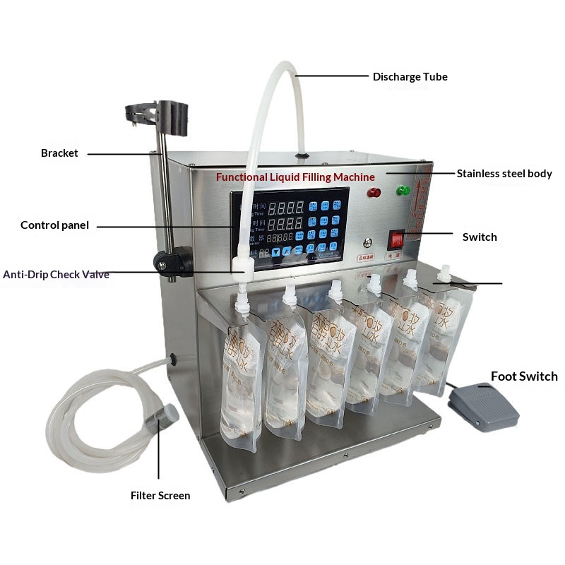 Intelligent Self-standing Pouch Filling Machine With Quantitative Portioning