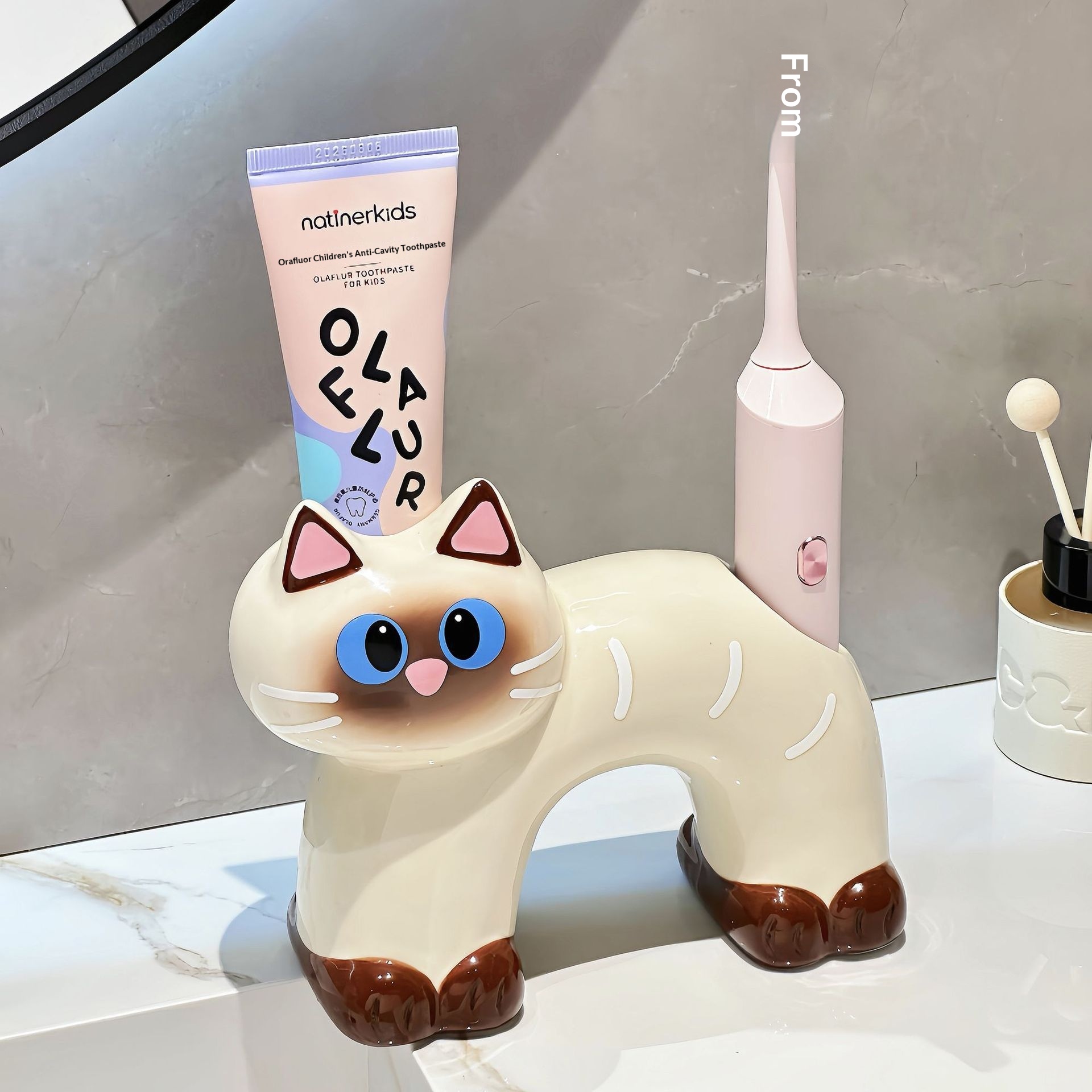 Household Ceramic Toothbrush Holder